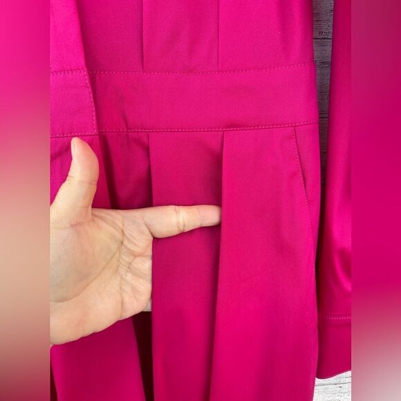 Maison common hot pink shirt wrap dress size 38/6 - Picture 8 of 17